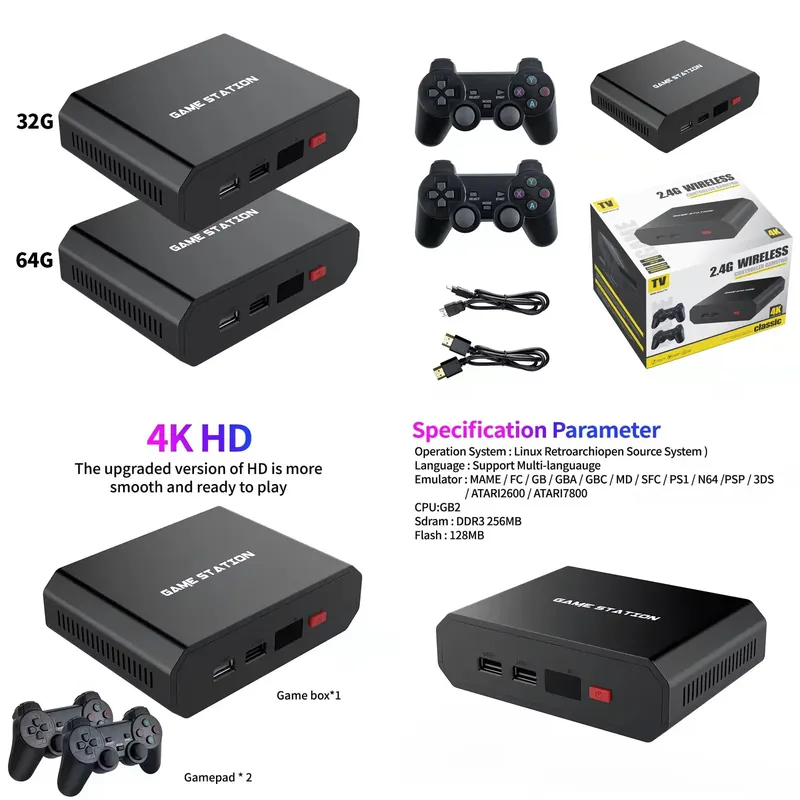 Gaming Console Controller - M8plus HD Video Game Console Box