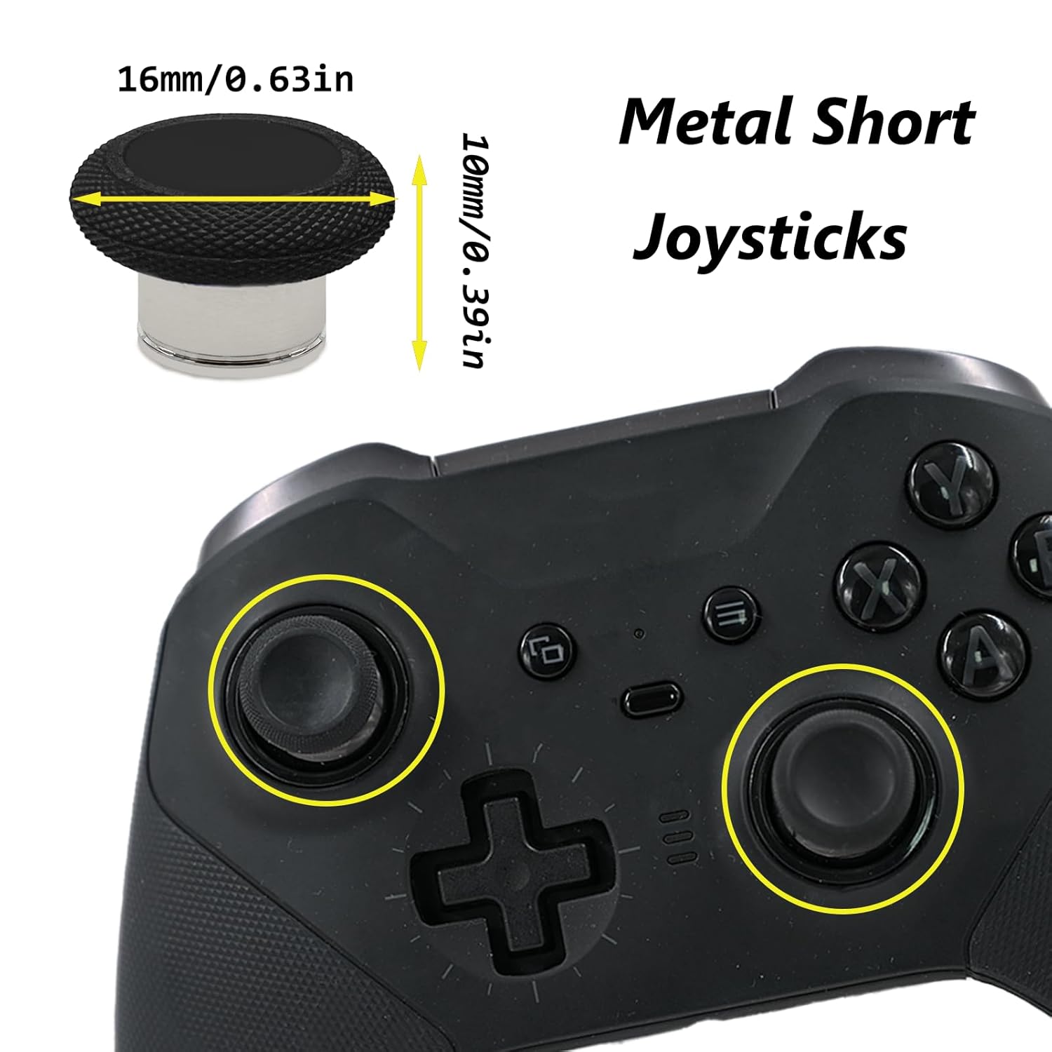Microsoft Controller Elite Series 2 - 2x Low Sticks Thumbstick Replacement for
