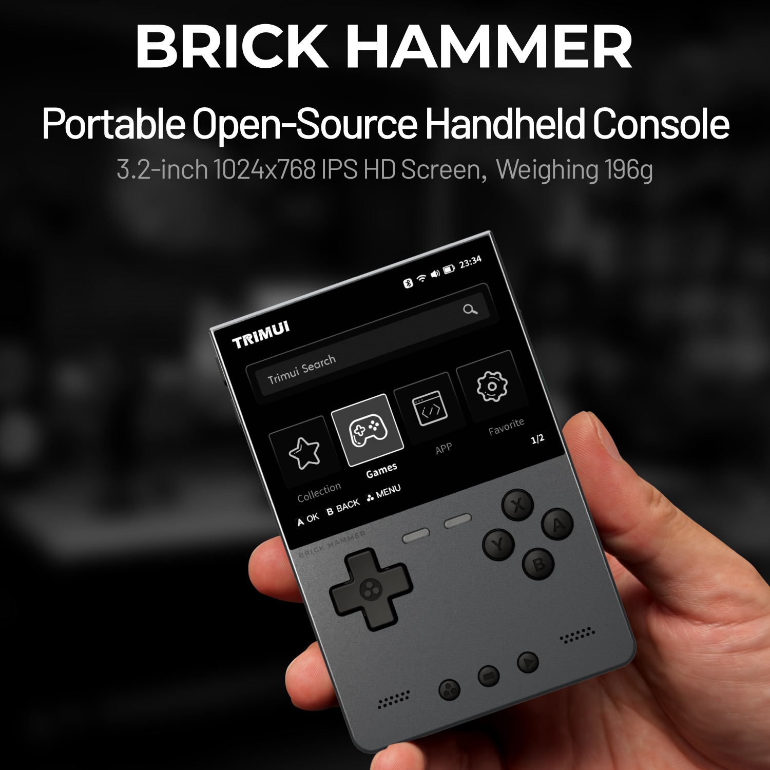 TRIMUI BRICK HAMMER Retro Hand - огляд і ціна Gaming Console Phone
