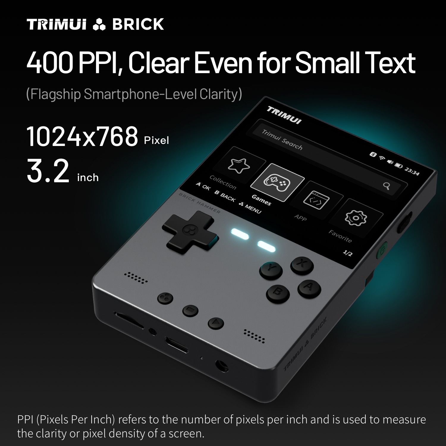 TRIMUI BRICK HAMMER Retro Hand - огляд і ціна Gaming Console Phone