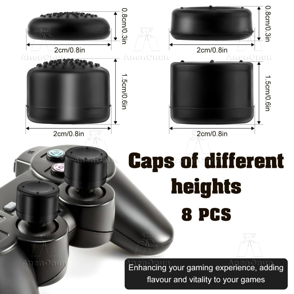 8PCS Thumb Grip Caps Controlle - огляд і ціна Gaming Console Pc