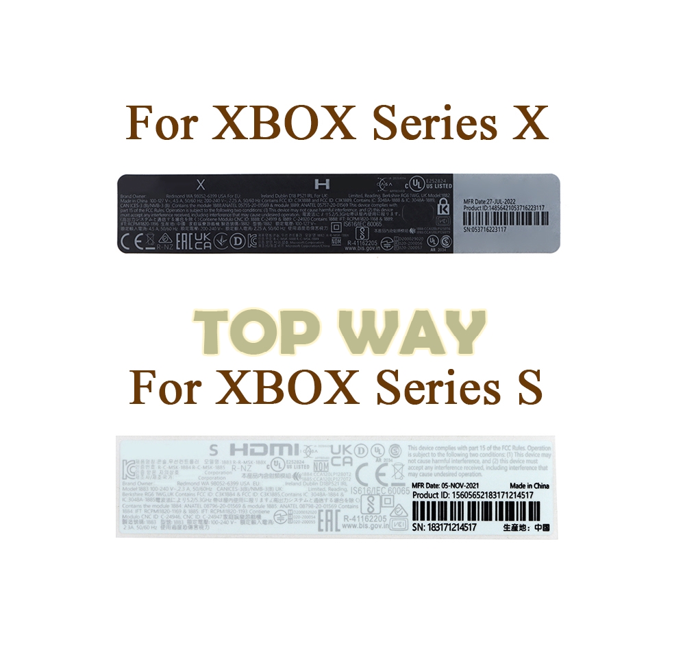 5PCS Housing Shell Sticker Lab - огляд і ціна Gaming Console Xbox Series S